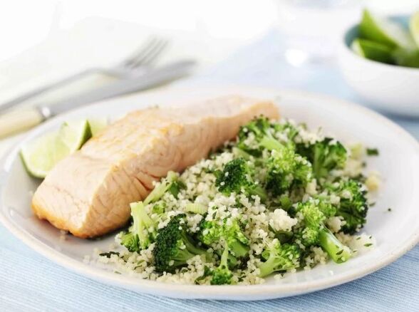 Vis met broccoli