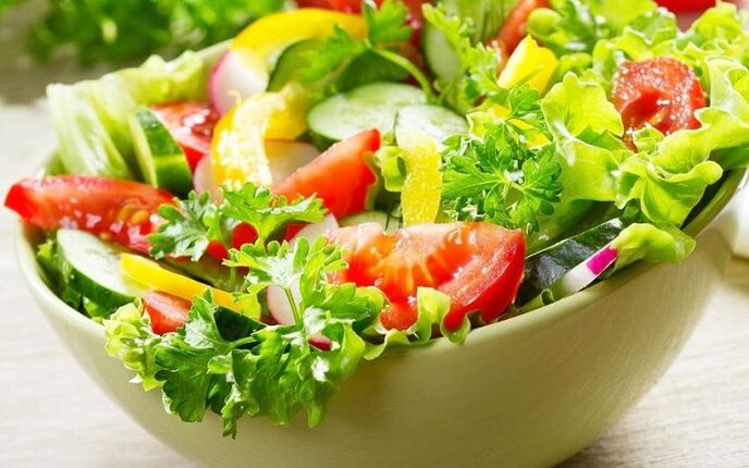 groentesalade voor gewichtsverlies